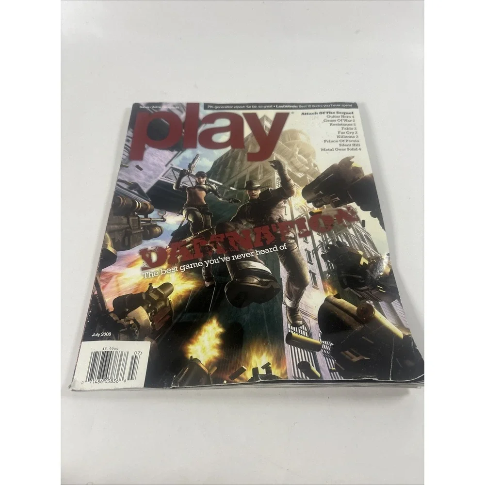 Play Magazine July 2008 Issue Damnation Cover Gaming Collectible